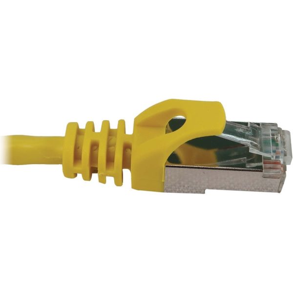 Eaton Tripp Lite Series Cat6a 10G Snagless Shielded Slim STP Ethernet Cable (RJ45 M/M), PoE, Yellow, 3 ft. (0.9 m) - Image 4