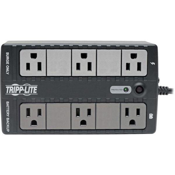 Eaton Tripp Lite Series 350VA 210W Standby UPS - 6 NEMA 5-15R Outlets, 120V, 50/60 Hz, USB, 5-15P Plug, Desktop/Wall Mount - Image 2