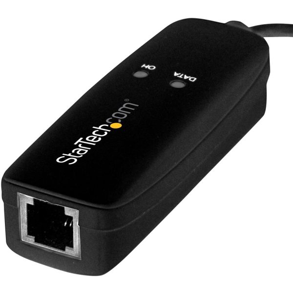 StarTech.com USB 2.0 Fax Modem - 56K External Hardware USB Dial Up V.92 Modem/ Dongle/Adapter - Computer Data Modem USB to Telephone Jack - Image 2