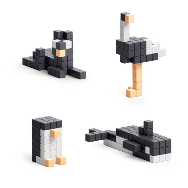 PIXIO Black & White Animals - 195 Magnetic Blocks in 4 Colors + Free App - Image 4