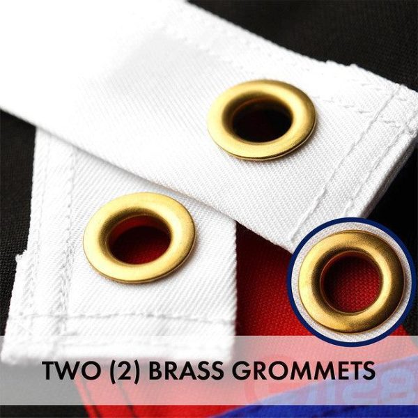 G128 Thin Blue & Red Line Flag 3x5 Ft 10-Pack Embroidered Spun Polyester - Image 2