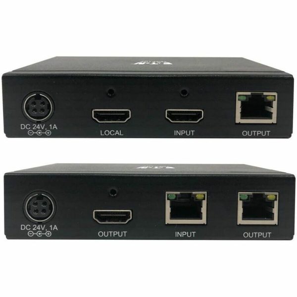Eaton Tripp Lite Series HDMI over Cat6 Extender Kit, Transmitter and Receiver with Repeater, 4K 60Hz, 4:4:4, IR, HDR, PoC, 230 ft., TAA - Image 4