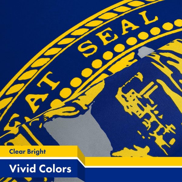 G128 5 Pack: Nebraska NE State Flag | 3x5 Ft | LiteWeave Pro Series Printed 150D Polyester | Indoor/Outdoor, Vibrant Colors, Brass Grommets, Thicker and More Durable Than 100D 75D Polyester - Image 3