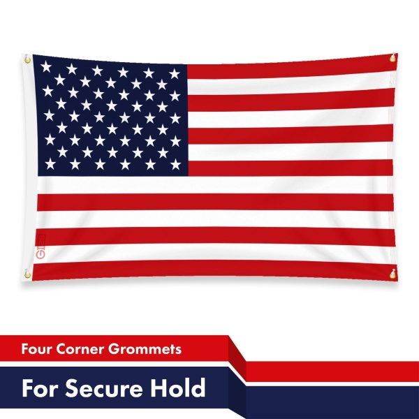 G128 3 Pack: American USA Flag | 3x5 Ft | LiteWeave Pro Series Printed 150D Polyester, 4 Corner Brass Grommets | Country Flag, Vibrant Colors, Perfect For Balcony, More Durable Than 100D 75D Polyester - Image 6
