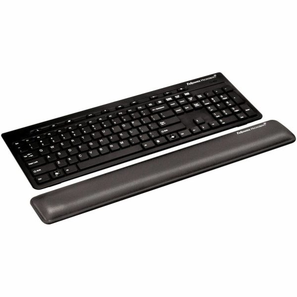 Fellowes® MICROBAN® Gel keyboard Wrist Rest - Graphite (9175301) - Image 3