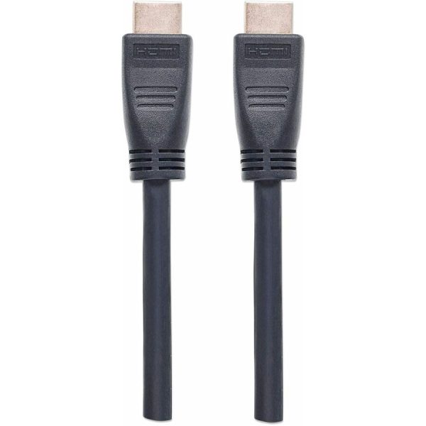 Manhattan HDMI Cable with Ethernet (CL3 rated, suitable for In-Wall use), 4K@60Hz (Premium High Speed), 8m, Male to Male, Black, Ultra HD 4k x 2k, In-Wall rated, Fully Shielded, Gold Plated Contacts, Lifetime Warranty, Polybag - Image 5