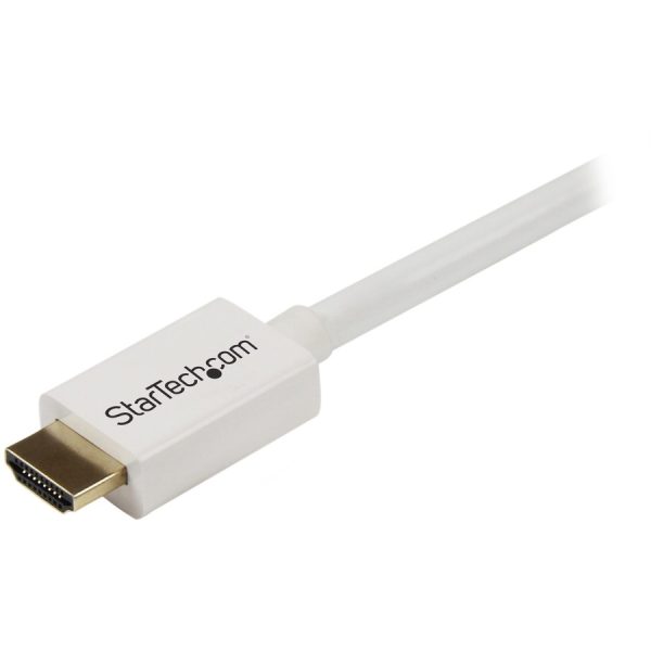 StarTech.com 16 ft CL3 Rated HDMI Cable w/ Ethernet, In Wall Rated HDMI Cable, 4K 30Hz UHD HDMI Cord, HDMI 1.4 Video/Display Cable, White - Image 2