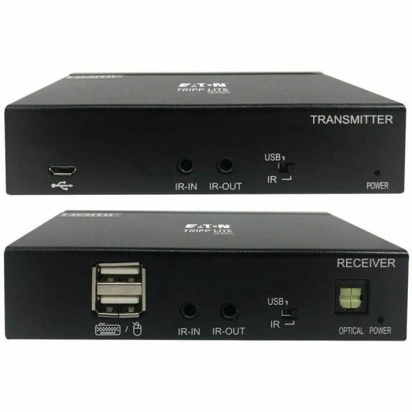 Eaton Tripp Lite Series DisplayPort over Cat6 Extender Kit, KVM Support, USB, 4K, DP1.2a, PoC, HDCP 2.2, 230 ft. (70 m), TAA - Image 4