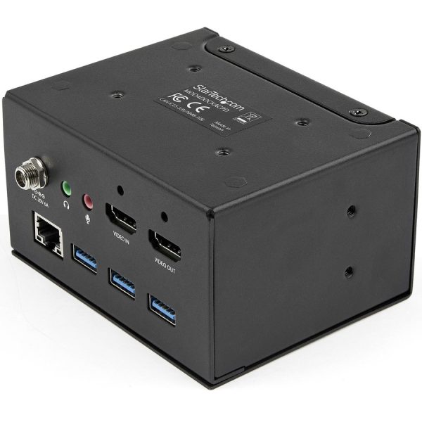 StarTech.com Conference Room Docking Station w/ Power; Table Connectivity A/V Box, Universal Laptop Dock, 60W PD, AC Outlets, USB Charging - Image 2