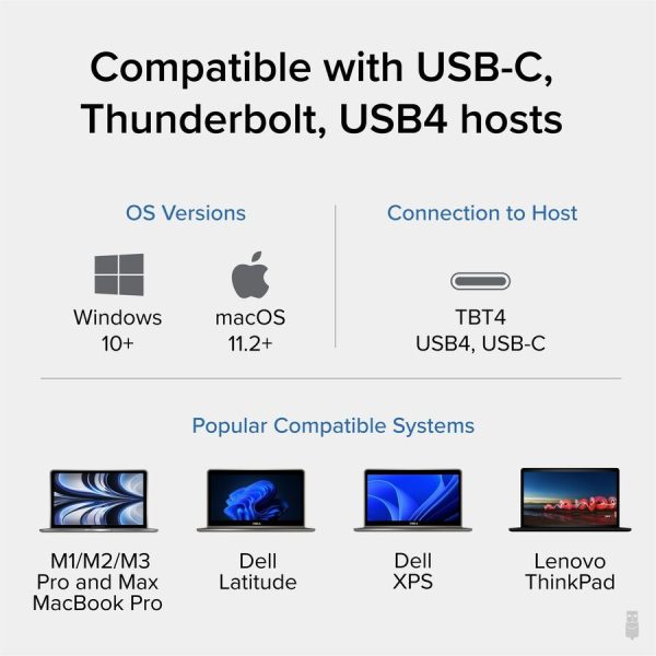 Plugable Thunderbolt 4 Dock with 100W Charging, Thunderbolt Certified - Image 5