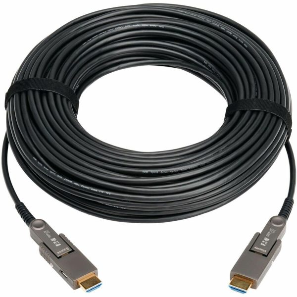 Eaton Tripp Lite Series 8K HDMI Fiber Active Optical Cable (AOC) with Detachable Connectors (M/M) - 8K UHD @ 60 Hz, HDR, HDCP 2.3, Black, 10 m (33 ft.) - Image 3