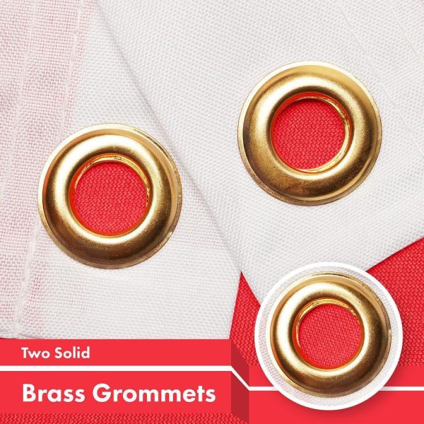 G128 2 Pack: Indonesia Indonesian Flag | 3x5 Ft | Printed 150D Polyester - Indoor/Outdoor, Vibrant Colors, Brass Grommets, Quality Polyester, Much Thicker More Durable Than 100D 75D Polyester - Image 2
