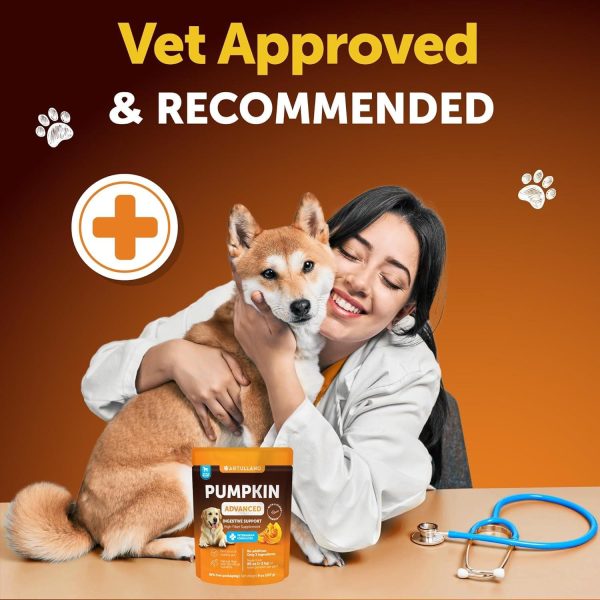 Pumpkin Powder for Dogs Digestive Support   8 OZ   Fiber Supplement for Constipation   for Gut Balance Healthy Skin Digestion Anal Glands Firm Stool Poop Anti Diarrhea Gas Relief   Made in USA - Image 7