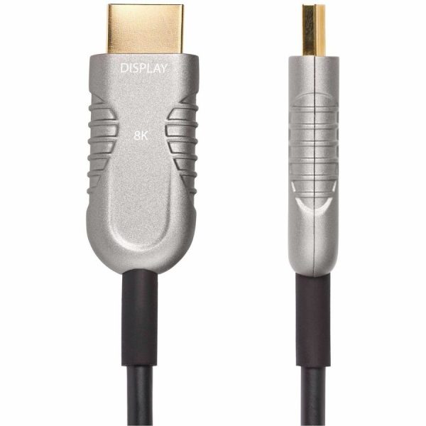 StarTech.com 100ft (30.4m) HDMI 2.1 Hybrid Active Optical Cable (AOC), CMP, Plenum Rated, 8K Ultra High Speed HDMI 2.1/2.0 Cable, 48Gbps - Image 2