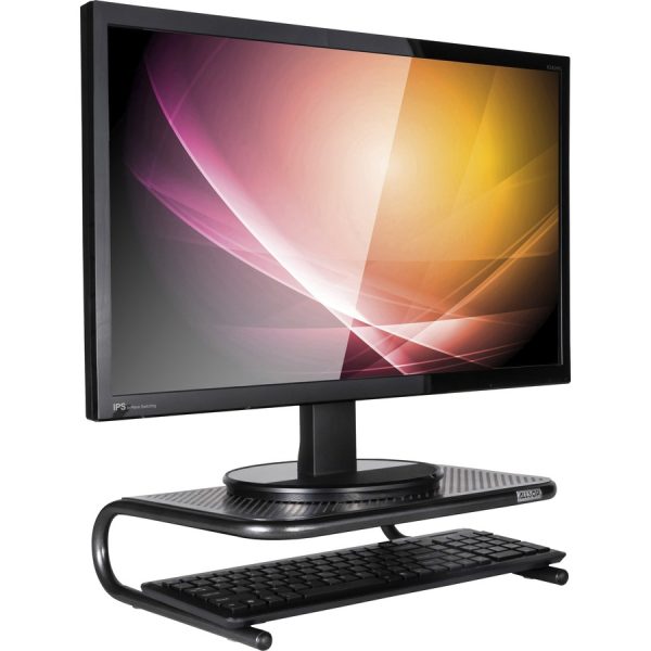 Allsop Metal Art Jr. Monitor Stand 14-Inch Wide Platform - Pearl Black (30165) - Image 4