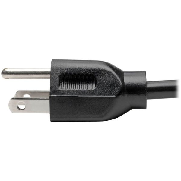Eaton Tripp Lite Series Y Splitter Power Cable, NEMA 5-15P to 2x C13 - 10A, 125V, 18 AWG, 6 ft. (1.83 m), Black - Image 7