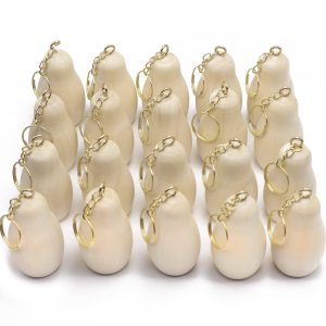 Blank Russian Nesting Doll Keychain 20 pcs   Russian Nesting Dolls to Paint   Paint Your Own Matryoshka Key Chain   DIY Key Ring Blank Doll for Craft