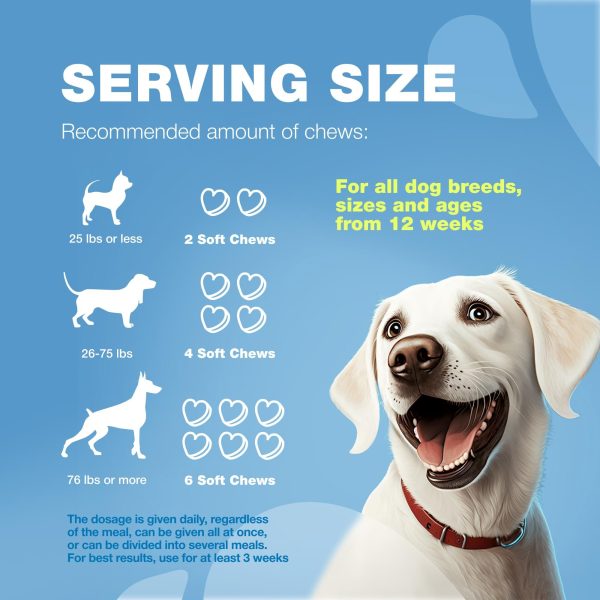 Hemp Calming Chews for Dogs Anxiety   Dog Calming Treats with Melatonin Valerian Root Chamomile Extract & Vitamin B Complex   Canine Chews for Vet Visits Grooming Travel Thunderstorms Fireworks - Image 9