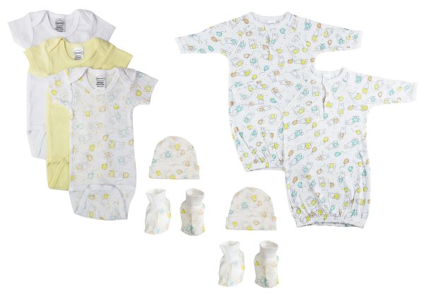 Unisex Newborn Baby 9 Pc  Sets Nc_0648