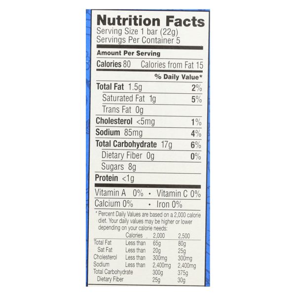 Annie's Homegrown Snack Bar - Original - Case of 8 - 3.9 oz. - Image 2