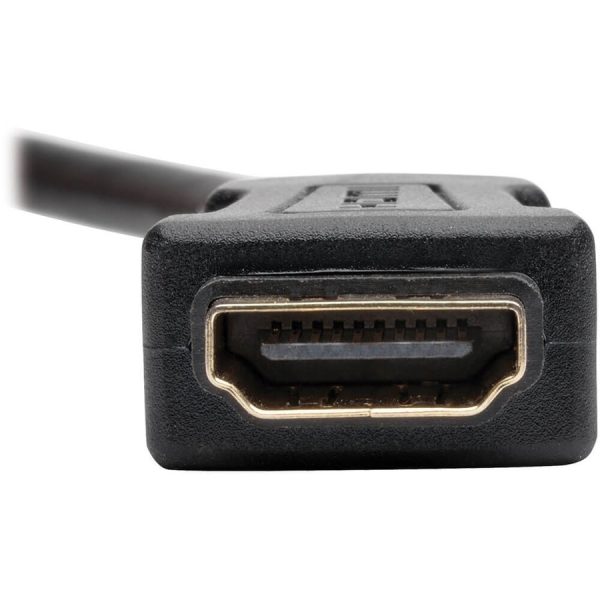 Eaton Tripp Lite Series High-Speed HDMI with Ethernet All-in-One Keystone/Panel Mount Coupler Cable (F/F), Angled Connector, 1 ft. (0.31 m) - Image 5