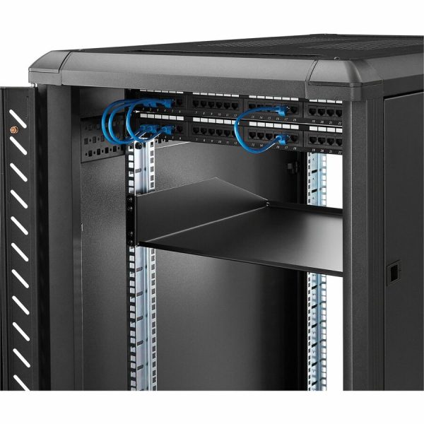 StarTech.com 2U Server Rack Cabinet Shelf - Fixed 18" Deep Cantilever Rackmount Tray for 19" Data/AV/Network Enclosure - Weight Cap. 125lbs/56kg - Image 3