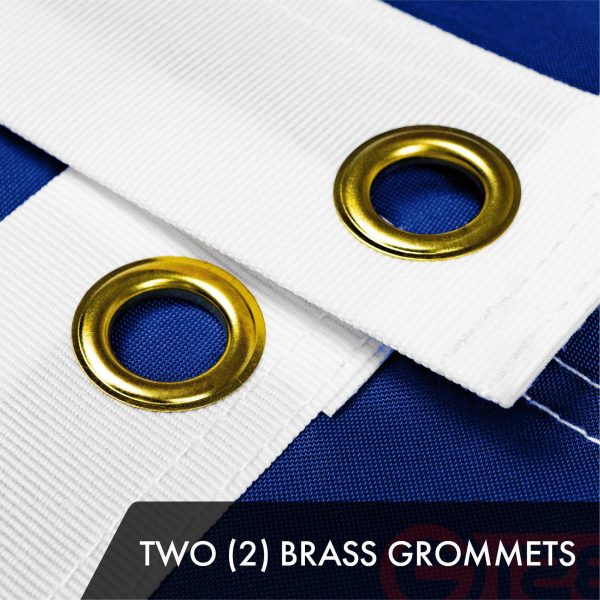 G128 Combo Pack: American USA Flag 1x1.5 Ft & Texas TX State Flag 1x1.5 Ft | Both ToughWeave Series Embroidered 300D Polyester, Embroidered Design, Indoor/Outdoor, Brass Grommets - Image 3