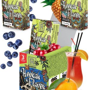 Threesome Hookah Flavors Set   3 x 50g non tobacco hookah flavor for your Hookah Bowl (Sex on the beach   Blueberry   Pineapple) Hookah Bundle Pack of 3   Try these Tobacco Free Shisha