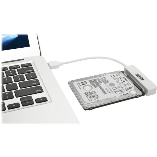 Eaton Tripp Lite Series USB 3.0 SuperSpeed to SATA III Adapter Cable with UASP, 2.5 in. SATA Hard Drives, White - Image 2