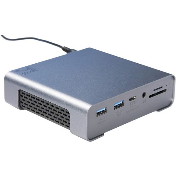 SMK-Link USB-C Triple 4K Monitor Docking Station - 2 x HDMI / DP - 100W PD - 5 x USB-A - 3 x USB-C - GbE - Dual Mode Audio Jack - SD/micro SD Card