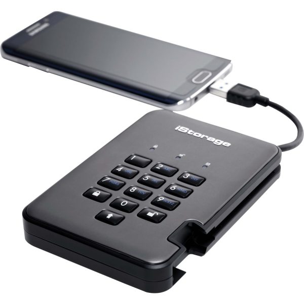 iStorage diskAshur PRO2 HDD 500 GB | Secure Hard Drive | FIPS Level 3 certified | Password Protected | Dust/Water Resistant. IS-DAP2-256-500-C-X - Image 4