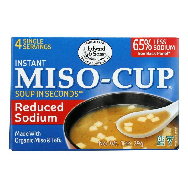 Edward and Sons Reduced Sodium Miso - Cup - Case of 12 - 1 oz. - Image 2