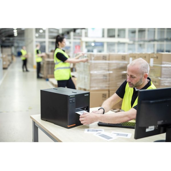 Brother TJ4010TN Industrial Thermal Transfer Printer - Color - Label/Receipt Print - Fast Ethernet - USB - USB Host - Serial - Image 6