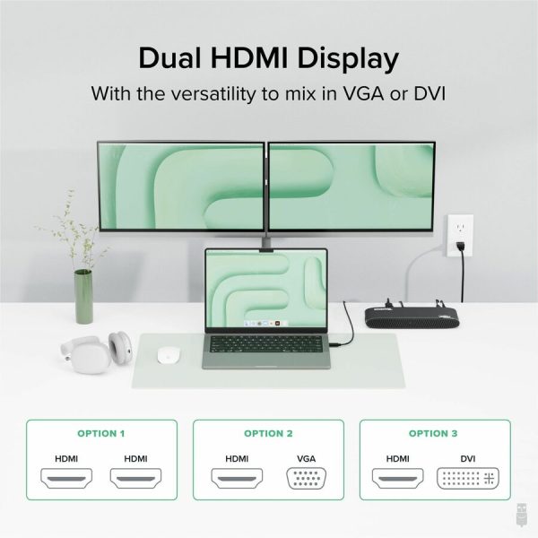 Plugable USB 3.0 Universal Laptop Docking Station for Windows and Mac - Image 3