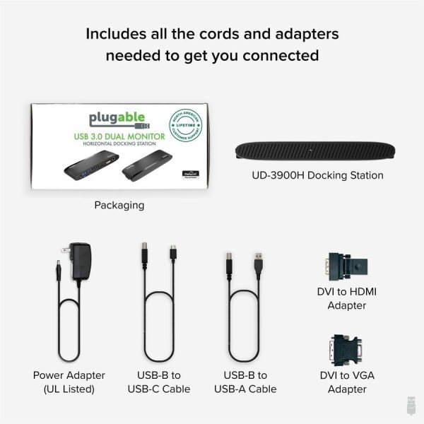 Plugable USB 3.0 Universal Laptop Docking Station for Windows and Mac - Image 7