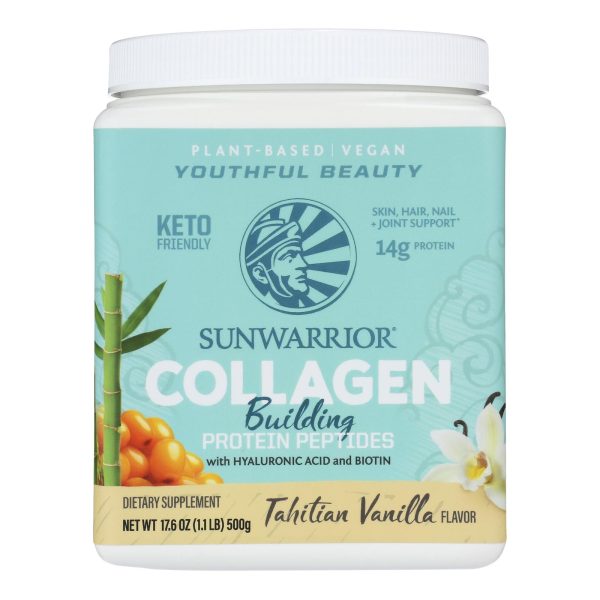 Sunwarrior - Collagen Tahitian Vanilla - 1 Each - 17.6 OZ - Image 2