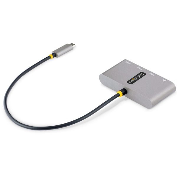 StarTech.com 3-Port USB-C Hub with Ethernet, 3x USB-A, Gigabit Ethernet, USB 3.0 5Gbps, Bus-Powered, Portable Laptop USB Type-C Hub w/ GbE - Image 2