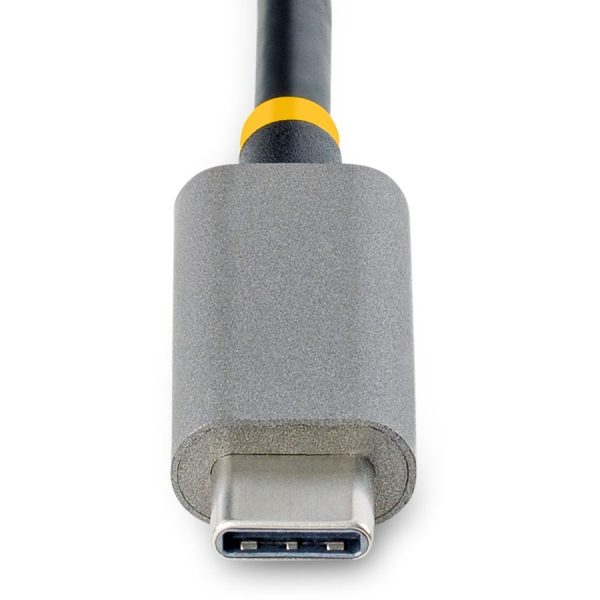 StarTech.com 3-Port USB-C Hub with Ethernet, 3x USB-A, Gigabit Ethernet, USB 3.0 5Gbps, Bus-Powered, Portable Laptop USB Type-C Hub w/ GbE - Image 4