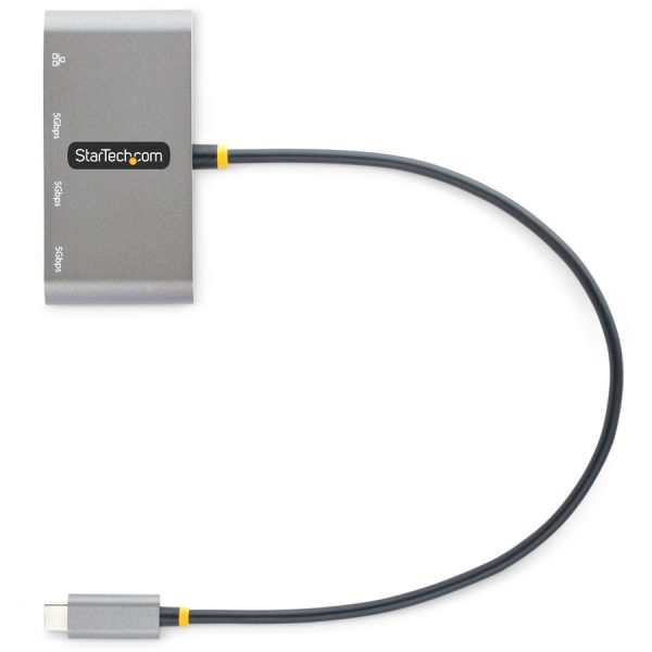 StarTech.com 3-Port USB-C Hub with Ethernet, 3x USB-A, Gigabit Ethernet, USB 3.0 5Gbps, Bus-Powered, Portable Laptop USB Type-C Hub w/ GbE - Image 5
