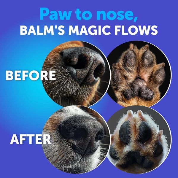 Dog Paw Balm   Lick Safe Snout Soother   Moisturizies Soothes & Nourishes Irritated Paw Pads and Dry Nose   Protects from Cracks & Wounds   Dog Feet Balm with Waxes Oils Butter Extracts   2.1 Oz - Image 6