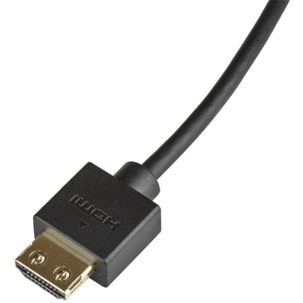 StarTech.com 6.6ft (2m) Slim HDMI 2.0 Cable, 4K 60Hz High Speed HDMI Cable w/ Ethernet, HDR10, HDMI Cord, M/M Gripping Connectors - Image 3