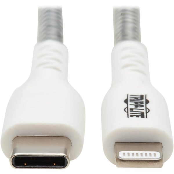 Eaton Tripp Lite Series Heavy-Duty USB-C to Lightning Sync/Charge Cable with Status LED - MFi Certified, M/M, USB 2.0, 3 ft. - Image 3