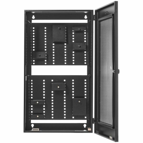 Eaton Tripp Lite Series SmartRack 5U Low-Profile Vertical-Mount Switch-Depth Wall-Mount Structured Wiring Enclosure, Adjustable Equipment Brackets - Image 5