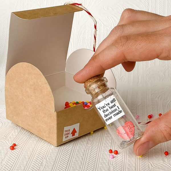 Anniversary Gift for Her & Him Romantic Present for Boyfriend Girlfriend Custom Message I Love You Gifts to Wife Husband (Heart   You're Still the Best Decision I Ever Made In Beige Craft Box) - Image 6