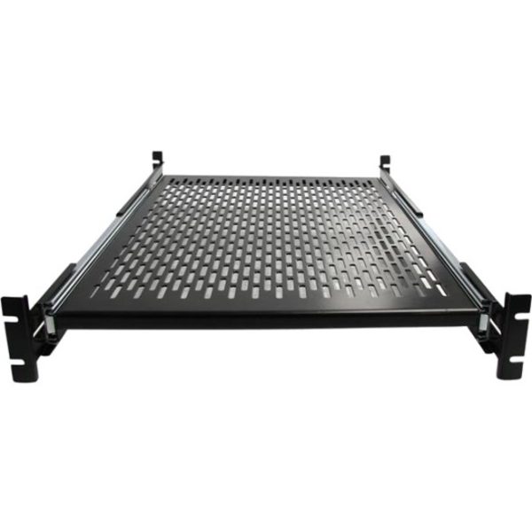 StarTech.com 2U 20 to 30in Adjustable Mounting Depth Vented Sliding Rack Mount Shelf - 50lbs / 22.7kg - 24in Deep - Image 5