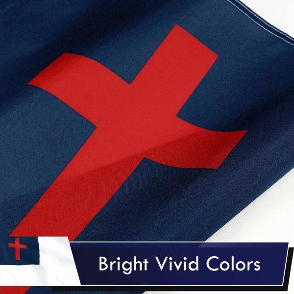 Christian Flag 3x5 Ft 10-Pack Printed Polyester By G128 - Image 3