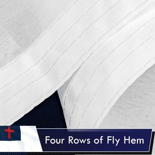 Christian Flag 3x5 Ft 10-Pack Printed Polyester By G128 - Image 5
