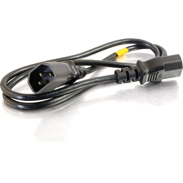 C2G 6ft Power Extension Cord - 18 AWG - IEC320C14 to IEC320C13 - Image 2