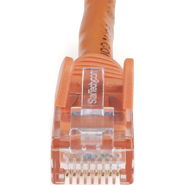 StarTech.com 8ft CAT6 Ethernet Cable - Orange Snagless Gigabit - 100W PoE UTP 650MHz Category 6 Patch Cord UL Certified Wiring/TIA - Image 2