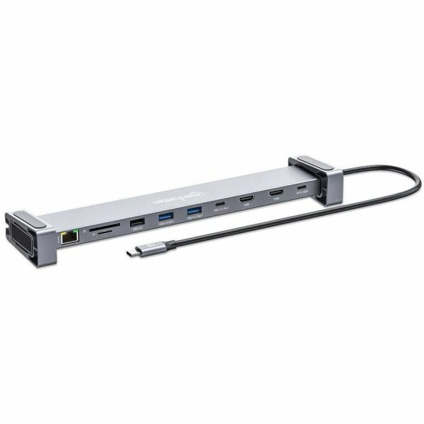 Manhattan USB-C PD 10-in-1 Dual-HDMI Monitor Docking Station / Multiport Hub - Image 5